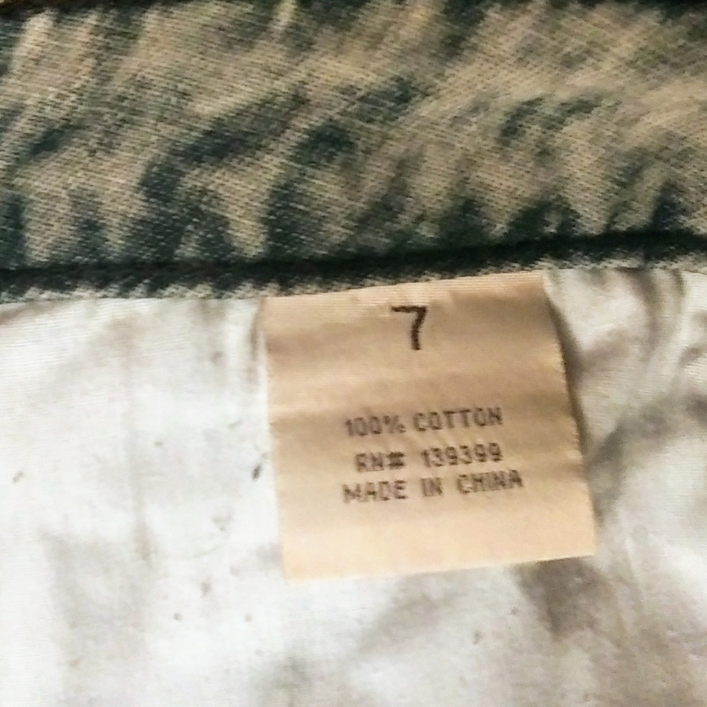 MWOT. OTB gray denim shorts SZ-7 - Picture 4 of 6